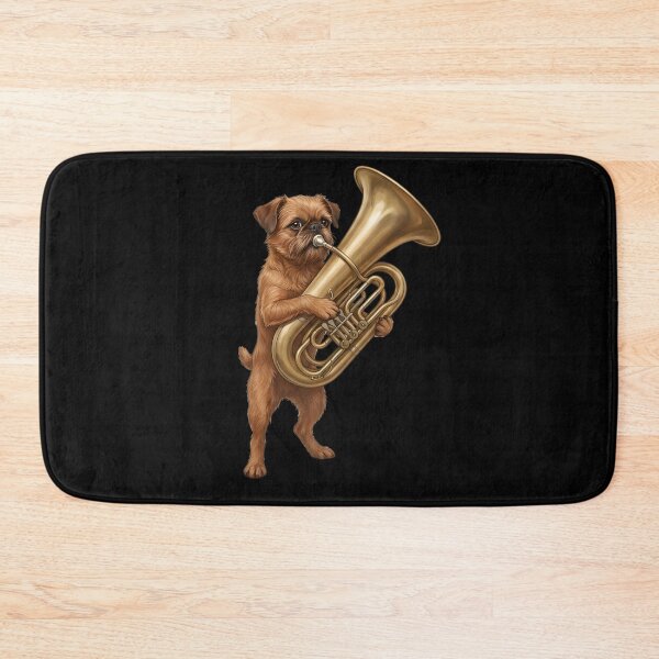 Item preview, Brussels Griffon Playing Tuba Player Tubaist Dog Lover designed and sold by DoodleTortle.