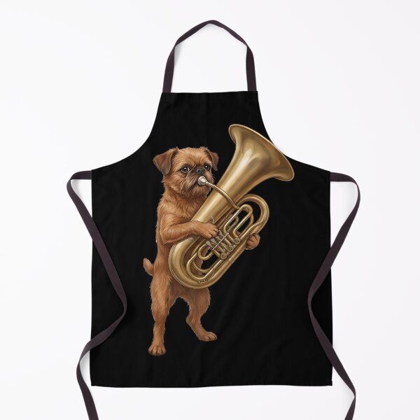 Item preview, Brussels Griffon Playing Tuba Player Tubaist Dog Lover designed and sold by DoodleTortle.