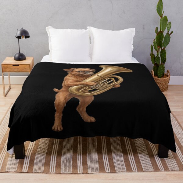 Item preview, Brussels Griffon Playing Tuba Player Tubaist Dog Lover designed and sold by DoodleTortle.