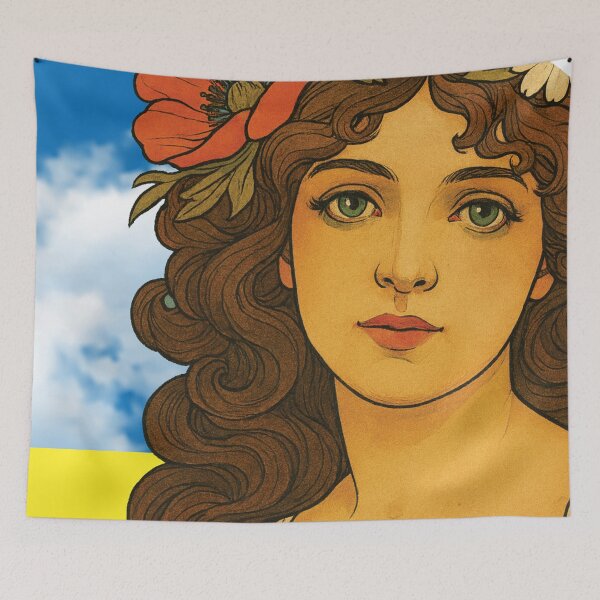 Item preview, Art Nouveau Ukrainian Woman designed and sold by Analog Aura .