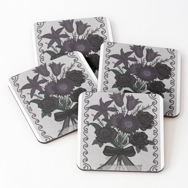 Item preview, Eternal Bouquet: Black Flowers and Gothic Elegance designed and sold by LatelierDeCleo.