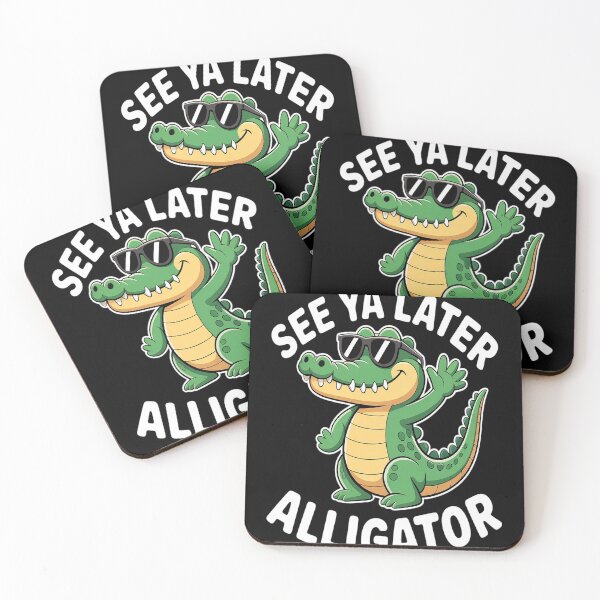 Item preview, See You Later Alligator Gator Good Bye Cute Cartoon designed and sold by CottonCandyPrin.