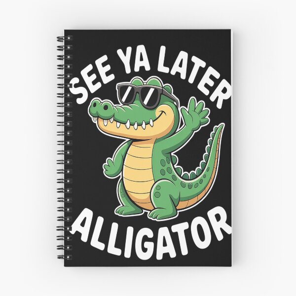 Item preview, See You Later Alligator Gator Good Bye Cute Cartoon designed and sold by CottonCandyPrin.