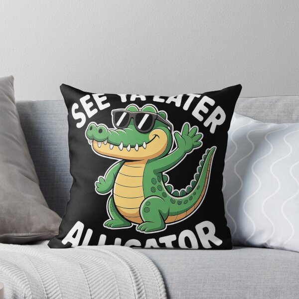 Item preview, See You Later Alligator Gator Good Bye Cute Cartoon designed and sold by CottonCandyPrin.