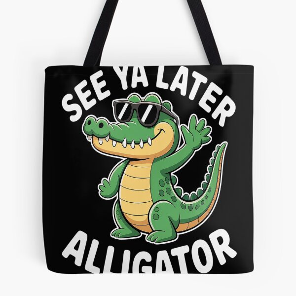Item preview, See You Later Alligator Gator Good Bye Cute Cartoon designed and sold by CottonCandyPrin.