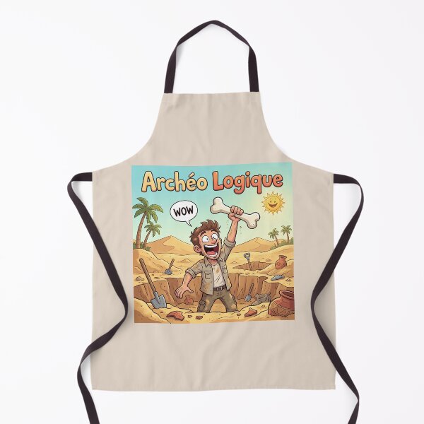 Item preview, Archaeological Logic – Archaeologist Excavating and Discovering a Bone (Archaeological Humor) designed and sold by WordPlayStudio.