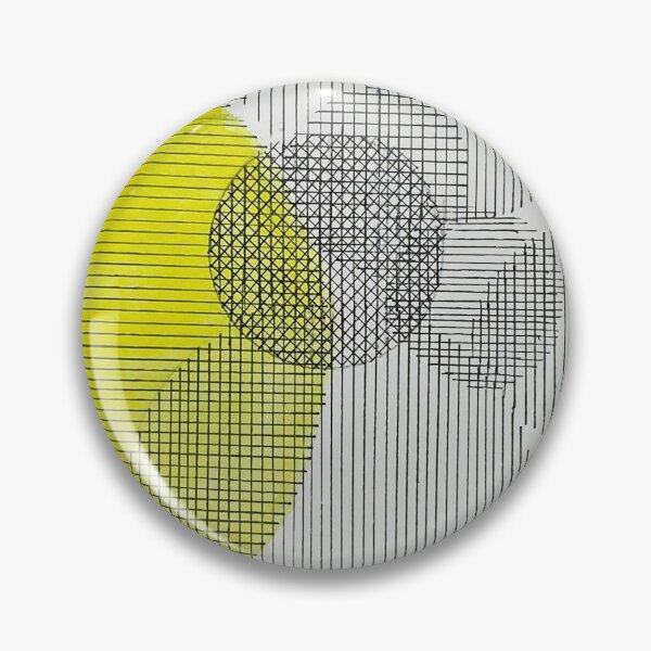 Item preview, Abstract geometric composition lines overlapping mid century style designed and sold by GriggsyArt.