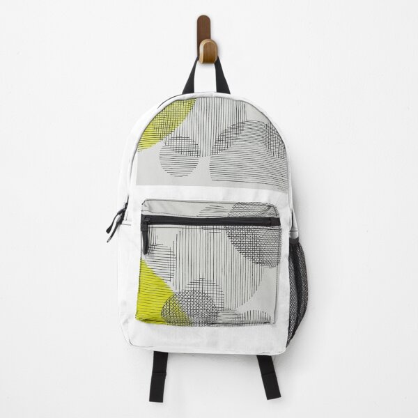 Item preview, Abstract geometric composition lines overlapping mid century style designed and sold by GriggsyArt.