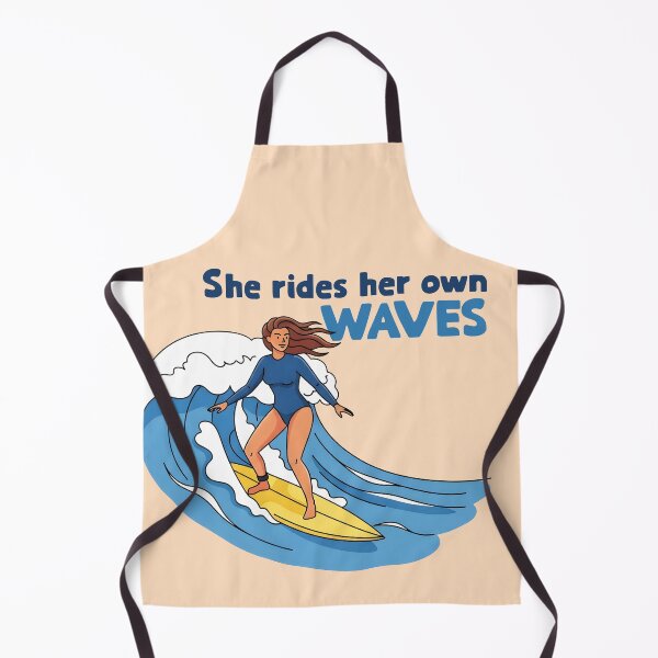 Item preview, She Rides Her Own Waves – Empowered Surfer Girl Design designed and sold by Sea Gem.