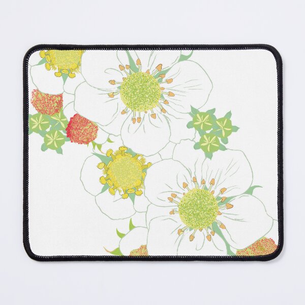 Item preview, Wild Strawberry & Flower Botanical Illustration – Cottagecore Floral Art with Transparent Background designed and sold by SurfaceLab.