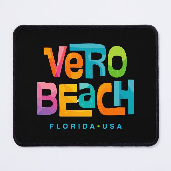 Item preview, Vero Beach Florida Retro Typographic Design designed and sold by Futurebeachbum.