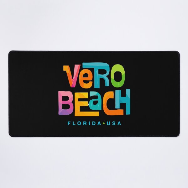 Item preview, Vero Beach Florida Retro Typographic Design designed and sold by Futurebeachbum.