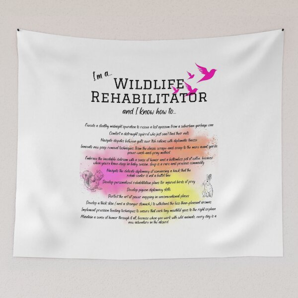 Item preview,  Wildlife Rehabilitator - pink graffitti designed and sold by Shel13X.