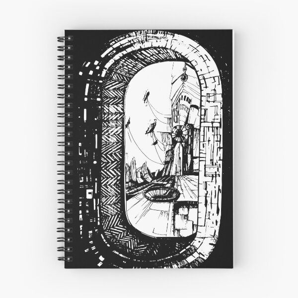 Item preview, View from the Cockpit | Dystopian Docking Station designed and sold by SKETCHYANDGRAPHIC.