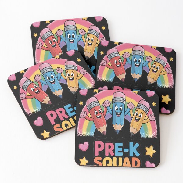 Item preview, Pencil Pre-K Squad Back To School Rainbow designed and sold by LacostCarl.