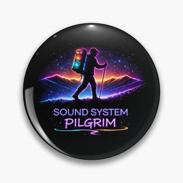 Item preview, Sound System Pilgrim – Neon Rave Hiker With Speaker Pack designed and sold by leyfinder.