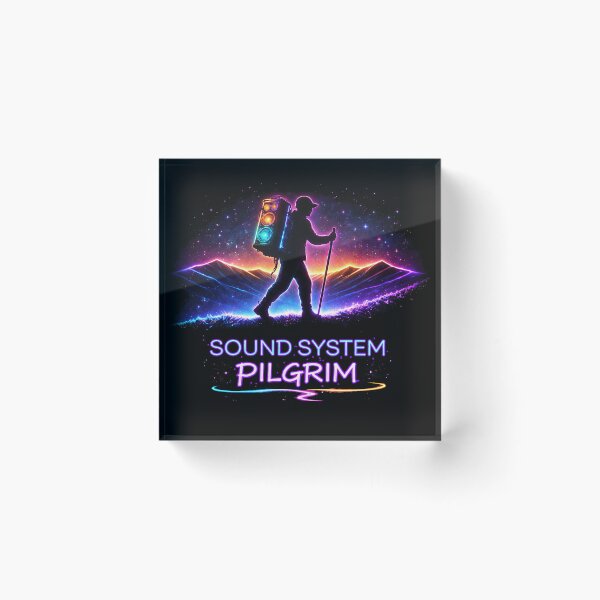 Item preview, Sound System Pilgrim – Neon Rave Hiker With Speaker Pack designed and sold by leyfinder.