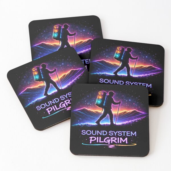 Item preview, Sound System Pilgrim – Neon Rave Hiker With Speaker Pack designed and sold by leyfinder.