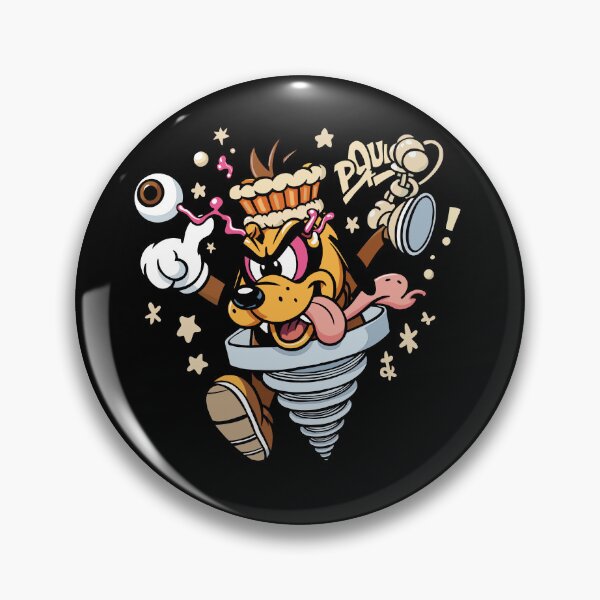Item preview, Crazy Cartoon Dog Bursting Out of Screw designed and sold by UnicornDreamers.