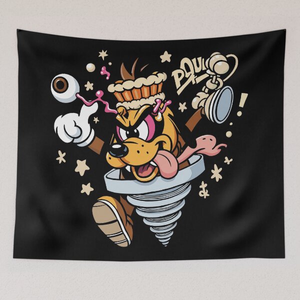 Item preview, Crazy Cartoon Dog Bursting Out of Screw designed and sold by UnicornDreamers.
