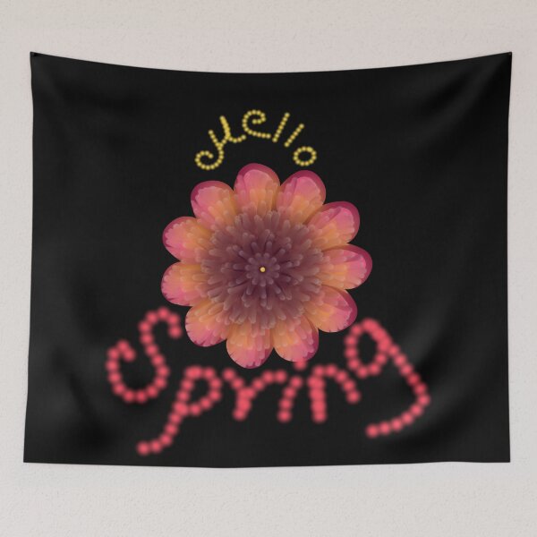 Item preview, Hello Spring | Textured Sunset Dahlia Flower designed and sold by HopeAndHustle.