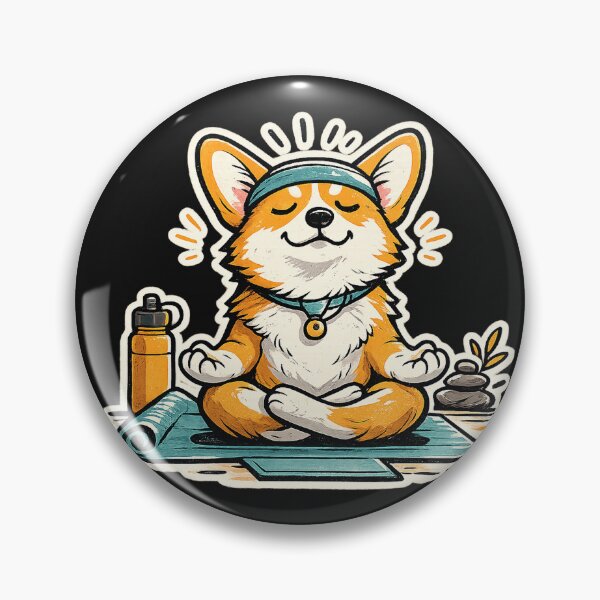 Item preview, Pembroke Welsh Corgi Yoga Zen designed and sold by KylianStoreMx.