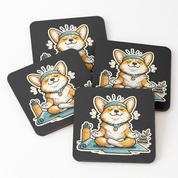 Item preview, Pembroke Welsh Corgi Yoga Zen designed and sold by KylianStoreMx.