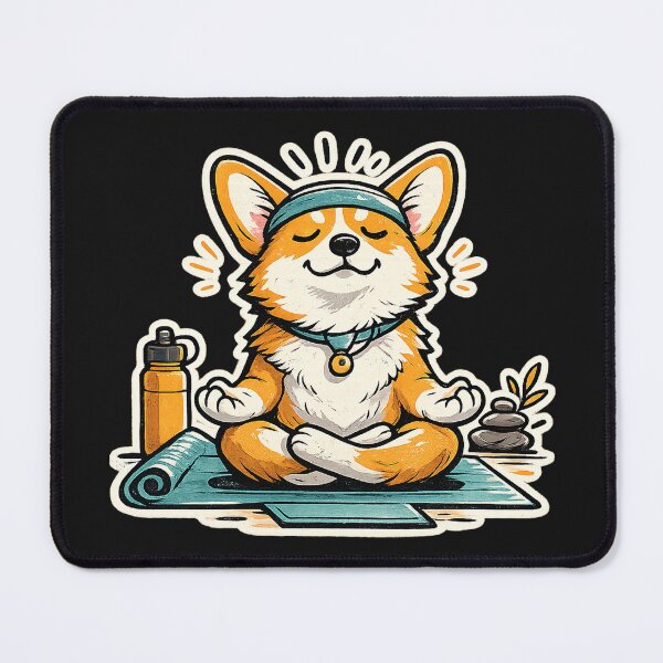 Item preview, Pembroke Welsh Corgi Yoga Zen designed and sold by KylianStoreMx.