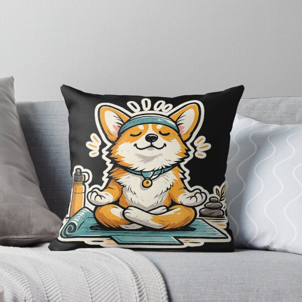 Item preview, Pembroke Welsh Corgi Yoga Zen designed and sold by KylianStoreMx.
