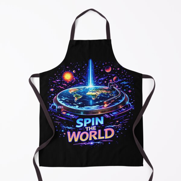 Item preview, Spin the World – Neon Turntable Earth DJ designed and sold by leyfinder.