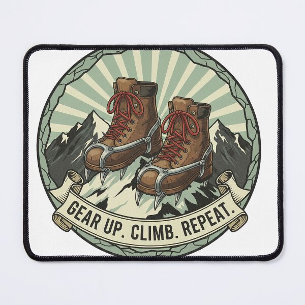 Item preview, Gear Up. Climb. Repeat. designed and sold by Areteclimbdesing.