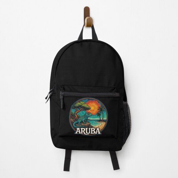 Item preview, Aruba Caribbean Island Gecko Trippy Art Travel designed and sold by TomFrontierArt.