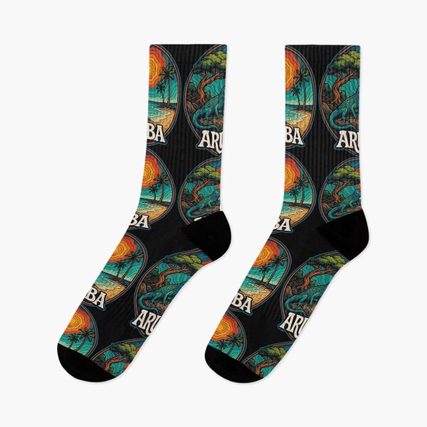Item preview, Aruba Caribbean Island Gecko Trippy Art Travel designed and sold by TomFrontierArt.