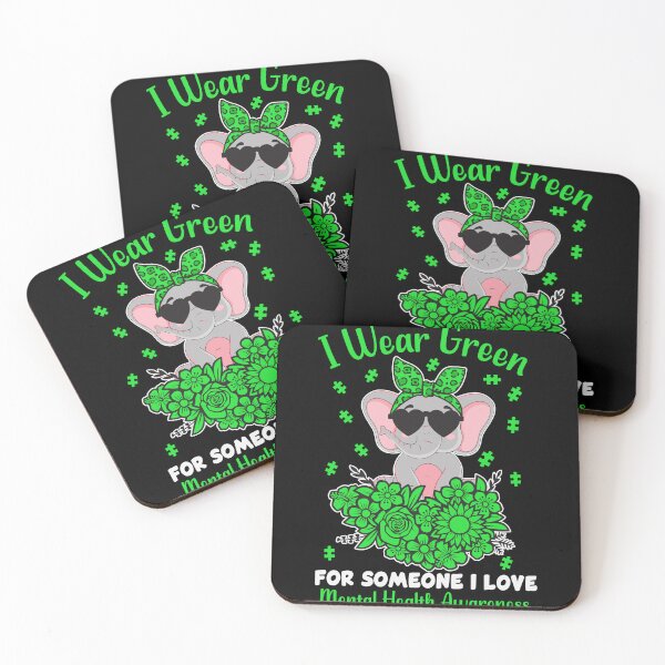Item preview, I Wear Green For Someone I Love Mental Health Awareness Supporter designed and sold by StickChic.