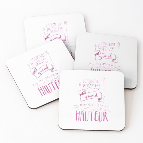 Item preview, Quote: To be at the height (Pink text) designed and sold by GribouillStreet.