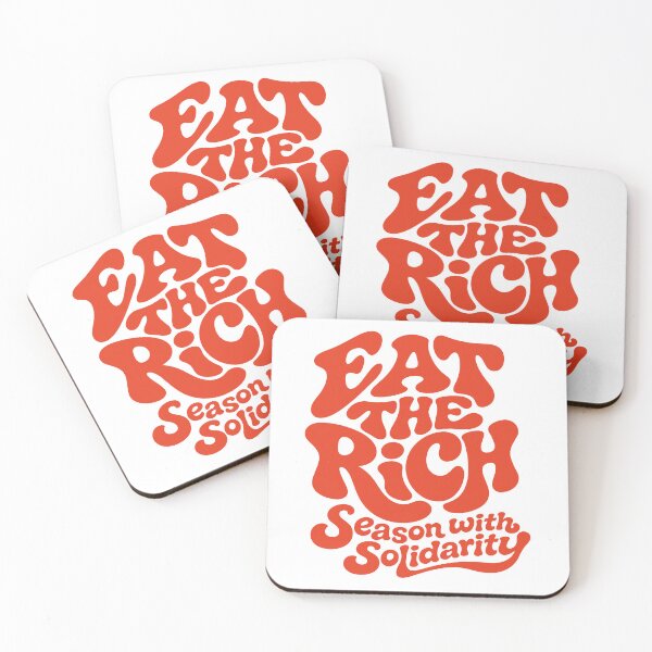 Item preview, Eat the rich - season with solidarity | 70s typography designed and sold by Fetzenbude.
