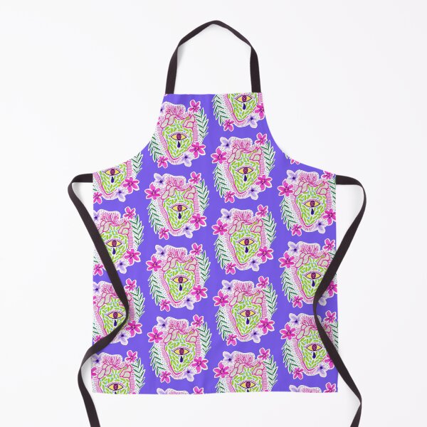 Item preview, Surreal Botanical Heart: Mystical Eye & Vibrant Flowers designed and sold by Lienzo Cósmico.