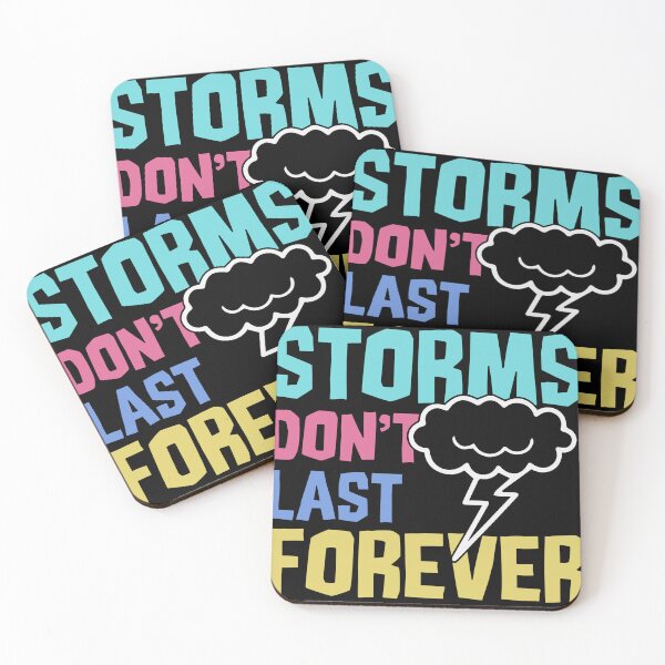 Item preview, Storms Don't Last Forever Motivational Quote Resilience Encouragement designed and sold by StickChic.