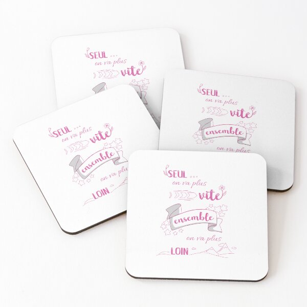 Item preview, Quote: Together (Pink Text) designed and sold by GribouillStreet.