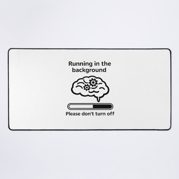 Item preview,  Funny Overthinking Brain - Running in the background Shirt designed and sold by MS-DesignArt.