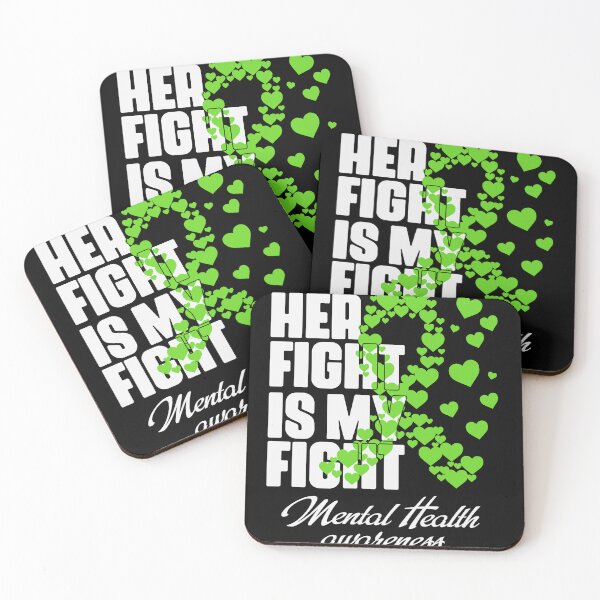 Item preview, Her Fight Is My Fight Mental Health Awareness Supporter Ally designed and sold by StickChic.