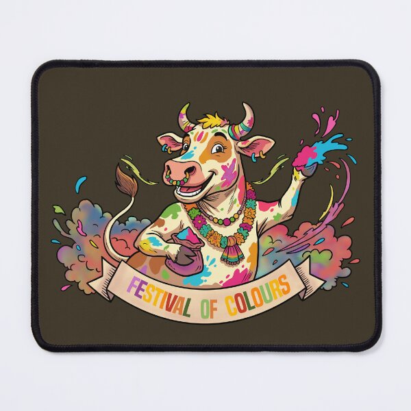 Item preview, Festival of Colours Cow – Happy Holi Splash Party designed and sold by CARPIO Creations.