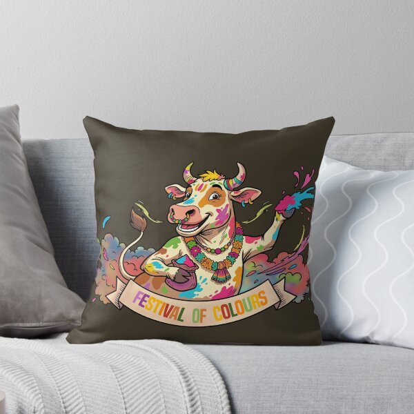 Item preview, Festival of Colours Cow – Happy Holi Splash Party designed and sold by CARPIO Creations.