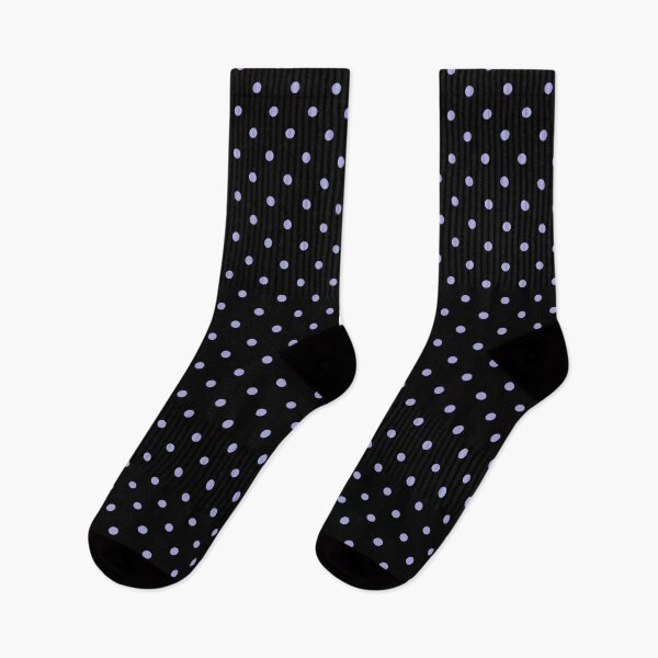 Item preview, Pastel Lilac Polkadots On Black designed and sold by POLKAIWERX.