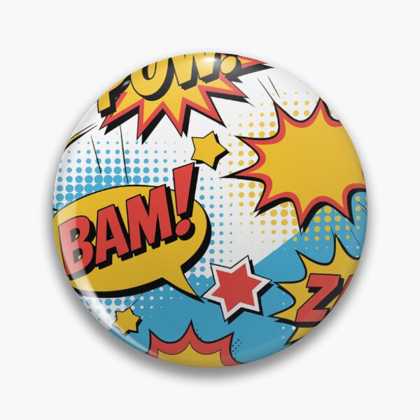 Item preview, Vibrant Comic Book POW BAM ZAP Seamless Pattern designed and sold by Midnight Veil Designs.