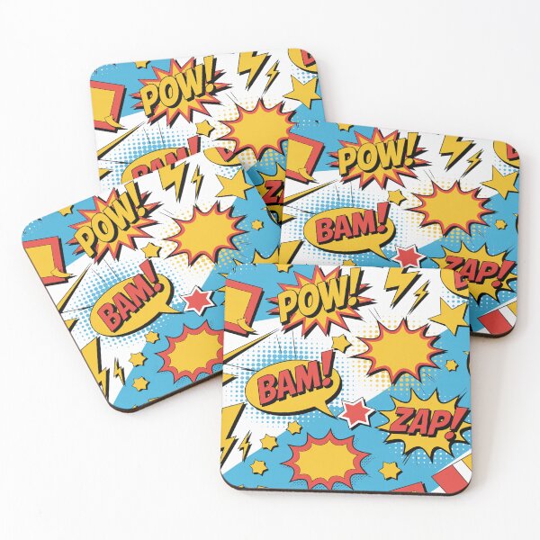 Item preview, Vibrant Comic Book POW BAM ZAP Seamless Pattern designed and sold by Midnight Veil Designs.