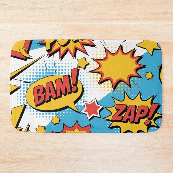 Item preview, Vibrant Comic Book POW BAM ZAP Seamless Pattern designed and sold by Midnight Veil Designs.