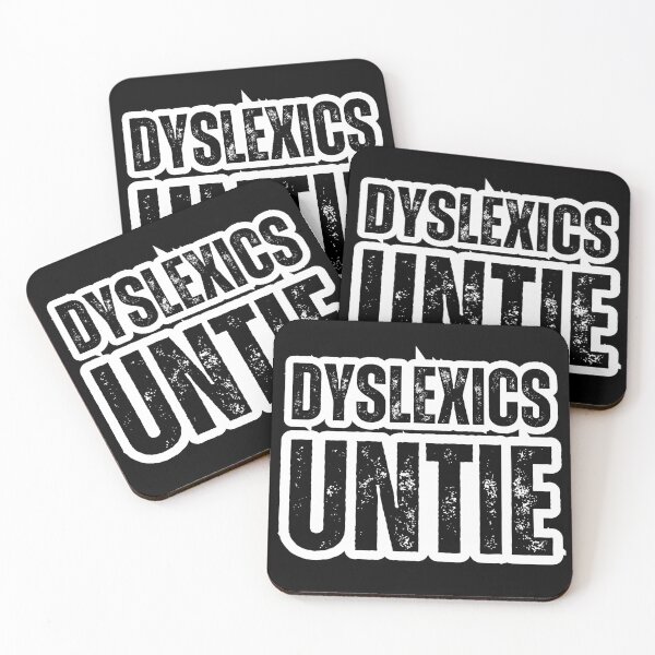 Item preview, Dyslexics Untie – Funny Dyslexia Awareness Distressed Black Text Design for Humor & Neurodiversity Support designed and sold by GFamilyC.