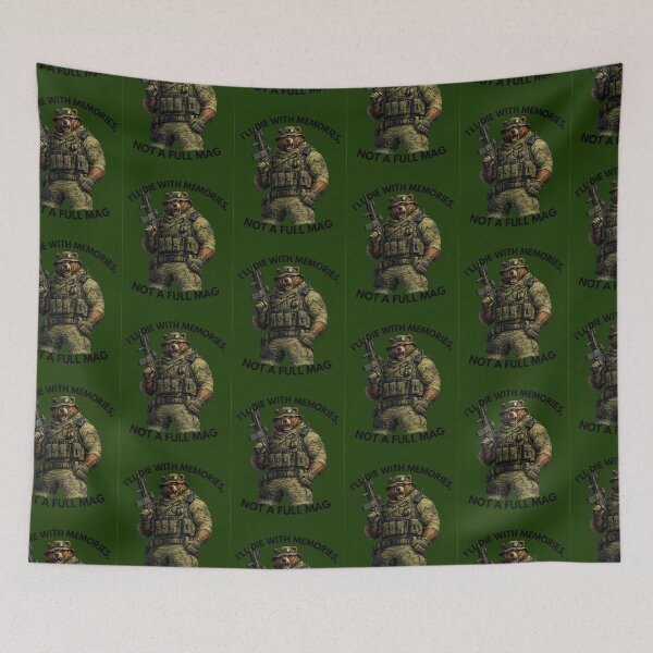 Item preview, I’ll Die With Memories Not a Full Mag Bear designed and sold by BsDrip.