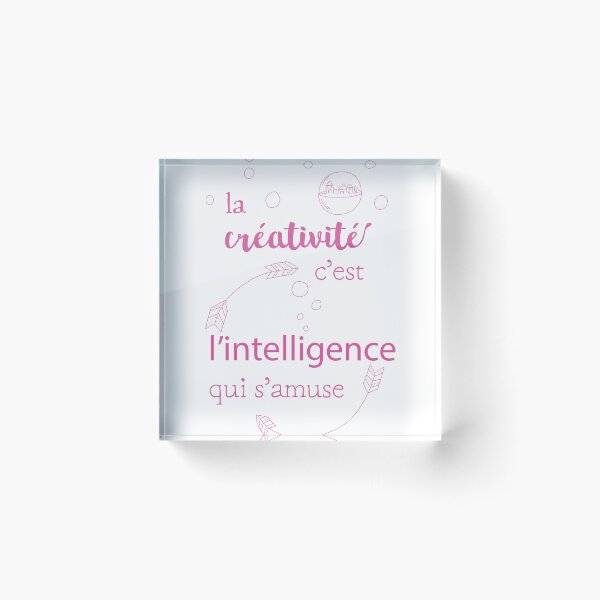 Item preview, Quote: creativity (pink text) designed and sold by GribouillStreet.
